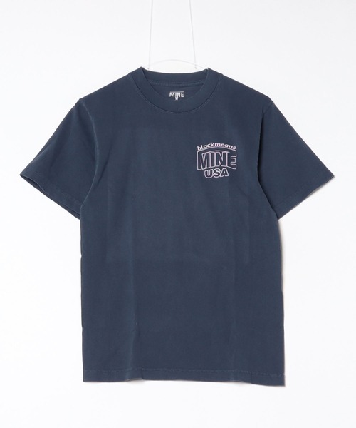 fridge（フリッジ）の「【MINE】マイン MINE×BLACKMEANS ＃03 S/S T-SHRT NAVY（Tシャツ/カットソー・メンズ・ネイビー・0/1/2/3/4/5）」の4枚目の写真