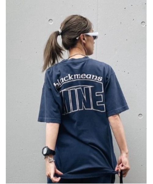fridge（フリッジ）の「【MINE】マイン MINE×BLACKMEANS ＃03 S/S T-SHRT NAVY（Tシャツ/カットソー・メンズ・ネイビー・0/1/2/3/4/5）」の3枚目の写真