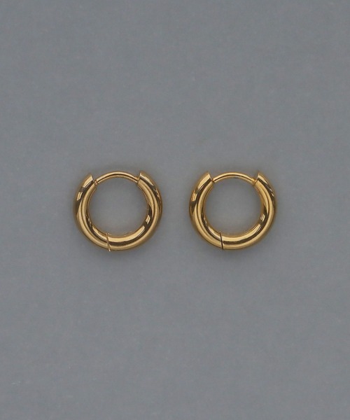 abaskdesign（アバスクデザイン）の「金属アレルギー対応 選べるサイズ シンプルフープステンレスピアス（ピアス（両耳用）・レディース・ゴールド系その他/シルバー系その他/ゴールド/シルバー/ゴールド系その他2/その他/シルバー系その他2・SMALL/X-SMALL/MEDIUM/LARGE）」の8枚目の写真