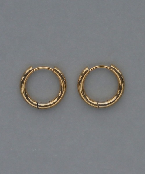 abaskdesign（アバスクデザイン）の「金属アレルギー対応 選べるサイズ シンプルフープステンレスピアス（ピアス（両耳用）・レディース・ゴールド系その他/シルバー系その他/ゴールド/シルバー/ゴールド系その他2/その他/シルバー系その他2・SMALL/X-SMALL/MEDIUM/LARGE）」の10枚目の写真