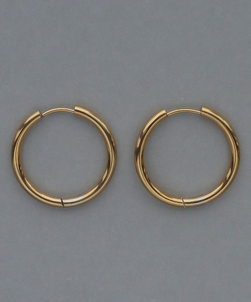 abaskdesign（アバスクデザイン）の「金属アレルギー対応 選べるサイズ シンプルフープステンレスピアス（ピアス（両耳用）・レディース・ゴールド系その他/シルバー系その他/ゴールド/シルバー/ゴールド系その他2/その他/シルバー系その他2・SMALL/X-SMALL/MEDIUM/LARGE）」の14枚目の写真