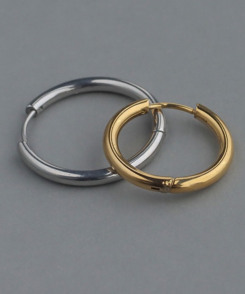 abaskdesign（アバスクデザイン）の「金属アレルギー対応 選べるサイズ シンプルフープステンレスピアス（ピアス（両耳用）・レディース・ゴールド系その他/シルバー系その他/ゴールド/シルバー/ゴールド系その他2/その他/シルバー系その他2・SMALL/X-SMALL/MEDIUM/LARGE）」の21枚目の写真