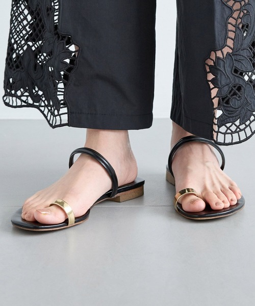 BARNYARDSTORM（バンヤードストーム）の「BARNYARDSTORM / ライントング（サンダル・レディース・ブラック/シルバー・S/M/L）」の10枚目の写真