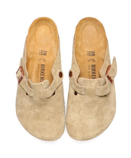 BIRKENSTOCK（ビルケンシュトック）の「BIRKENSTOCK Boston LEVE Taupe / ビルケンシュトック ボストン スウェード トープ レギュラー（サンダル・メンズ・ベージュ・23.0cm/28.5cm/26.5cm/24.5cm/28.0cm/27.0cm/26.0cm/25.0cm/24.0cm）」の2枚目の写真