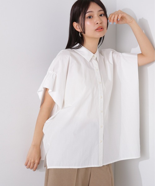 N.（N. Natural Beauty Basic）（エヌエヌナチュラルビューティーベーシック）の「◆◇ボクシーフォルムブラウス（シャツ/ブラウス・レディース・ブルー/オフホワイト/ベージュ/ピンク・MEDIUM）」の19枚目の写真