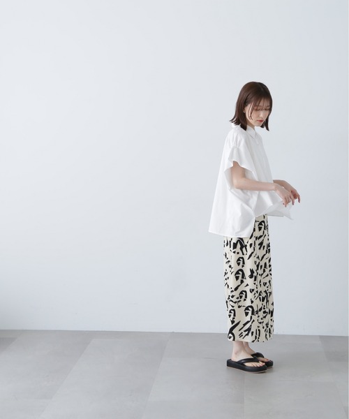 N.（N. Natural Beauty Basic）（エヌエヌナチュラルビューティーベーシック）の「◆◇ボクシーフォルムブラウス（シャツ/ブラウス・レディース・ブルー/オフホワイト/ベージュ/ピンク・MEDIUM）」の11枚目の写真