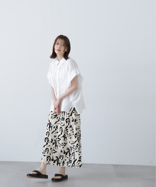 N.（N. Natural Beauty Basic）（エヌエヌナチュラルビューティーベーシック）の「◆◇ボクシーフォルムブラウス（シャツ/ブラウス・レディース・ブルー/オフホワイト/ベージュ/ピンク・MEDIUM）」の12枚目の写真