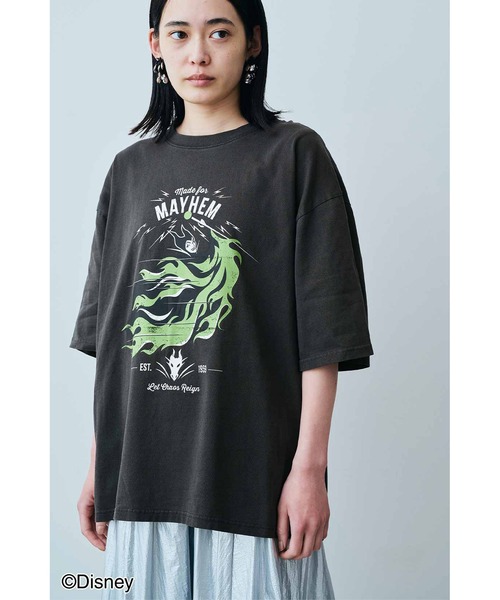 tシャツ ＭＥＤＥ１９Ｆ　「Ｄｉｓｎｅｙ」古着屋でみつけたようなプリントＴシャツ／マレフィセント レディース MEDE19F MEDE19F 【Disney】古着屋でみつけたようなプリントT