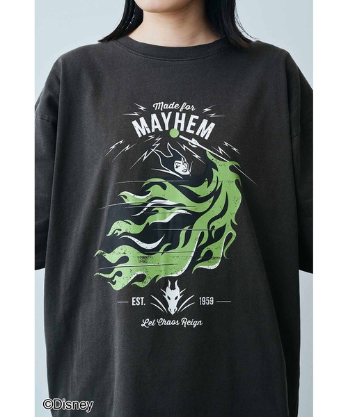 MEDE19F（メデジュウキュウ）の「ＭＥＤＥ１９Ｆ　【Ｄｉｓｎｅｙ】古着屋でみつけたようなプリントＴシャツ／マレフィセント（Tシャツ/カットソー・レディース・スミクロ・MEDIUM/X-LARGE/SMALL/LARGE）」の5枚目の写真