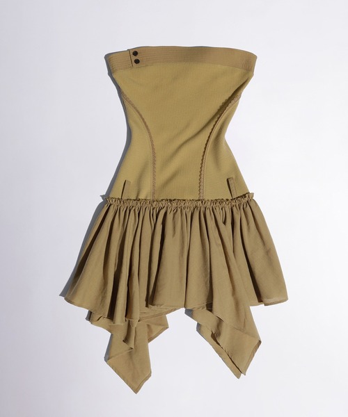 【SCULPTOR】チューブトップロウウェイストドレス SCULPTOR（スカルプター）の「Tube Top Low Waist Dress