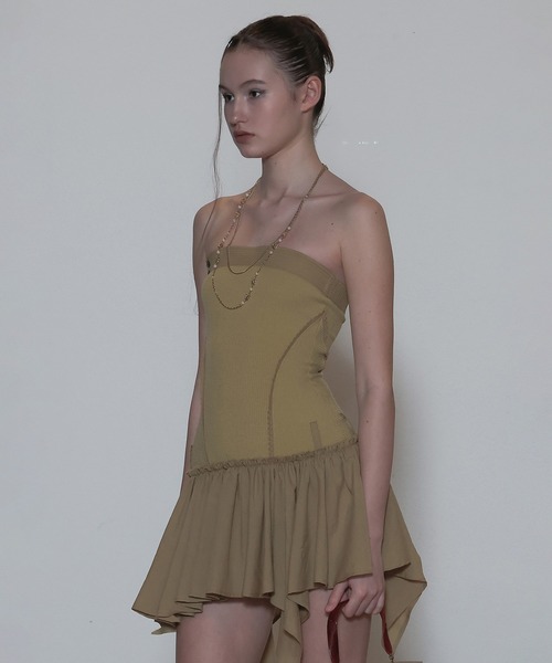 入荷now 安全 SCULPTOR（スカルプター）の「Tube Top Low Waist Dress トップス