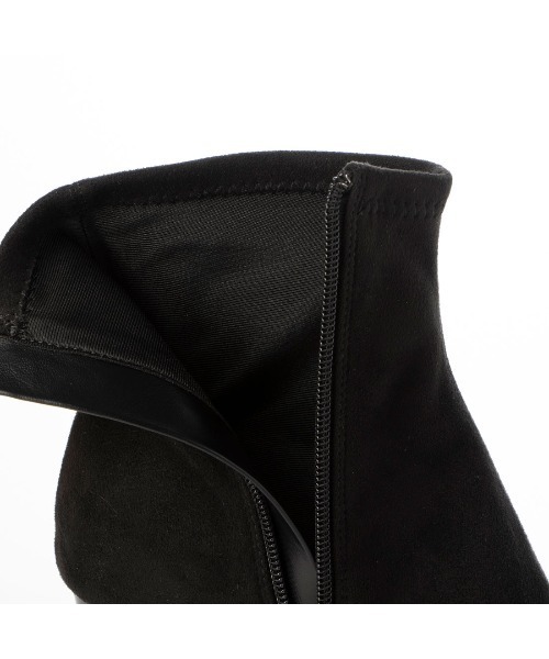 EVOL（イーボル）の「【EVOL】ポインテッド6.5cmストレッチブーツ BX23813（ブーツ・レディース・ブラック/シルバー/アイボリー・L/M/S/LL）」の9枚目の写真