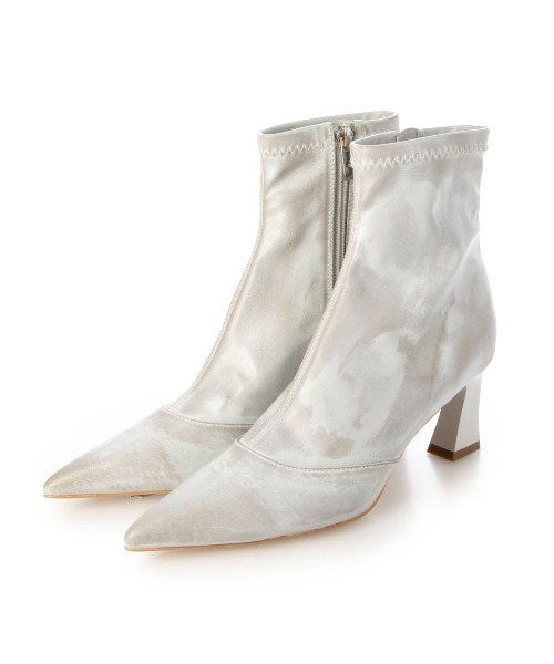 EVOL（イーボル）の「【EVOL】ポインテッド6.5cmストレッチブーツ BX23813（ブーツ・レディース・ブラック/シルバー/アイボリー・L/M/S/LL）」の10枚目の写真