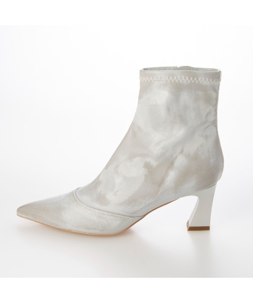 EVOL（イーボル）の「【EVOL】ポインテッド6.5cmストレッチブーツ BX23813（ブーツ・レディース・ブラック/シルバー/アイボリー・L/M/S/LL）」の11枚目の写真