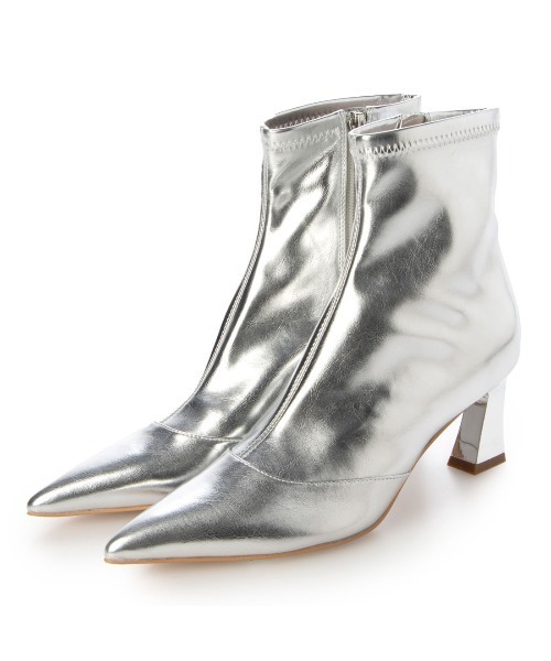 EVOL（イーボル）の「【EVOL】ポインテッド6.5cmストレッチブーツ BX23813（ブーツ・レディース・ブラック/シルバー/アイボリー・L/M/S/LL）」の16枚目の写真