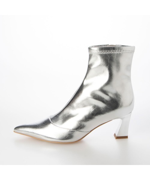 EVOL（イーボル）の「【EVOL】ポインテッド6.5cmストレッチブーツ BX23813（ブーツ・レディース・ブラック/シルバー/アイボリー・L/M/S/LL）」の17枚目の写真