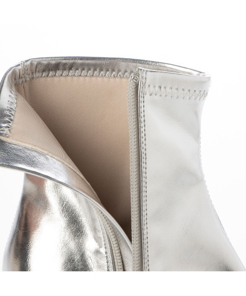 EVOL（イーボル）の「【EVOL】ポインテッド6.5cmストレッチブーツ BX23813（ブーツ・レディース・ブラック/シルバー/アイボリー・L/M/S/LL）」の21枚目の写真