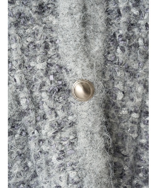 FRAY I.D（フレイアイディー）の「ツイードニットカーディガン（カーディガン/ボレロ・レディース・ミント/ブラック/グレー・FREE）」の6枚目の写真