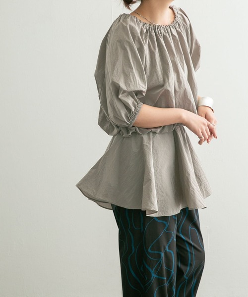 【セール】マルチWAYギャザーブラウス（シャツ/ブラウス）｜KBF（ケイビーエフ）