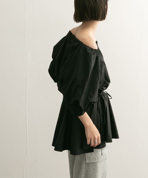 【セール】マルチWAYギャザーブラウス（シャツ/ブラウス）｜KBF（ケイビーエフ）