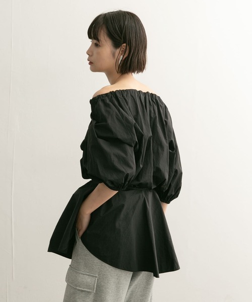 【セール】マルチWAYギャザーブラウス（シャツ/ブラウス）｜KBF（ケイビーエフ）