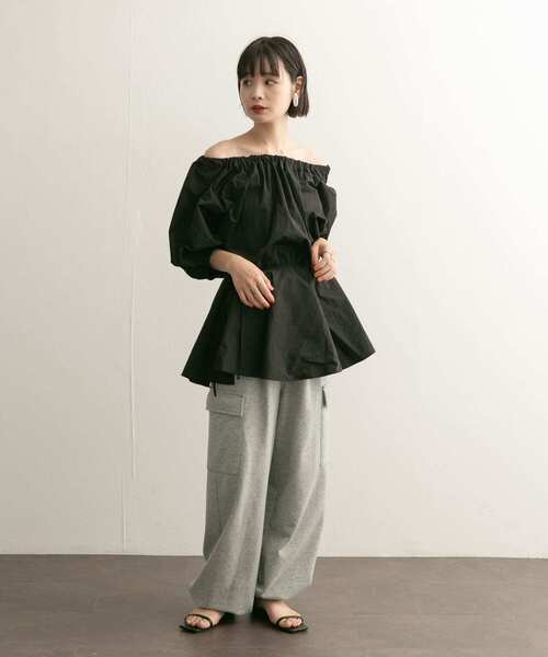 【セール】マルチWAYギャザーブラウス（シャツ/ブラウス）｜KBF（ケイビーエフ）