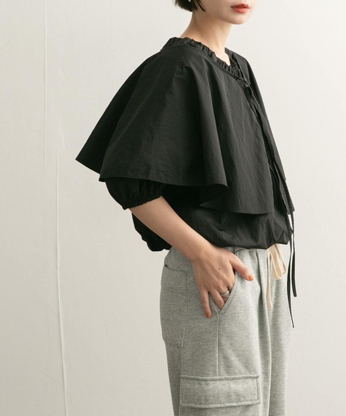 【セール】マルチWAYギャザーブラウス（シャツ/ブラウス）｜KBF（ケイビーエフ）
