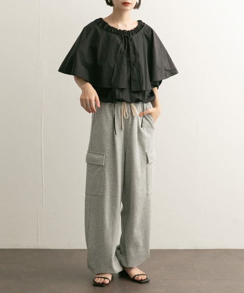 【セール】マルチWAYギャザーブラウス（シャツ/ブラウス）｜KBF（ケイビーエフ）