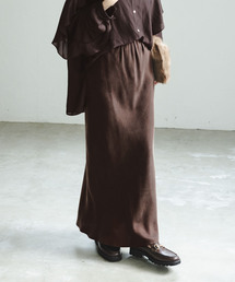 Noble | 《追加》キュプラサテンナローAラインスカート(スカート)