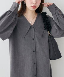 【WEB限定】BIG衿シャツブラウス