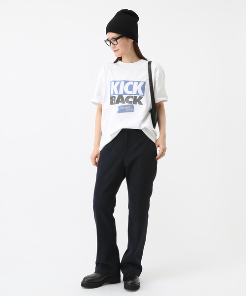 GOOD ROCK SPEED(グッドロックスピード)の「【GOOD ROCK SPEED / グッドロックスピード】別注KICK BACK T-SH(Tシャツ/カットソー・レディース・ホワイト・FREE)」の4枚目の写真