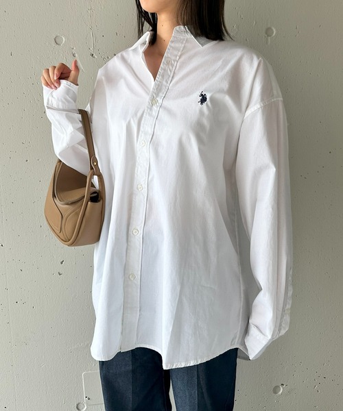 U.S. POLO ASSN.（ユーエスポロアッスン）の「【U.S. POLO ASSN.】ワンポイントロゴ ポニー刺繍 カラーシャツ（シャツ/ブラウス・メンズ・ネイビー/ホワイト/オフホワイト/ブルー/ブラック/ライトブルー・M/L/XL）」の10枚目の写真