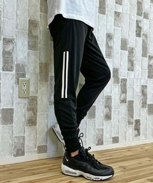 TopIsm（トップイズム）の「無地ライン入り ジャージ素材 ジョガーパンツ（スウェットパンツ）」