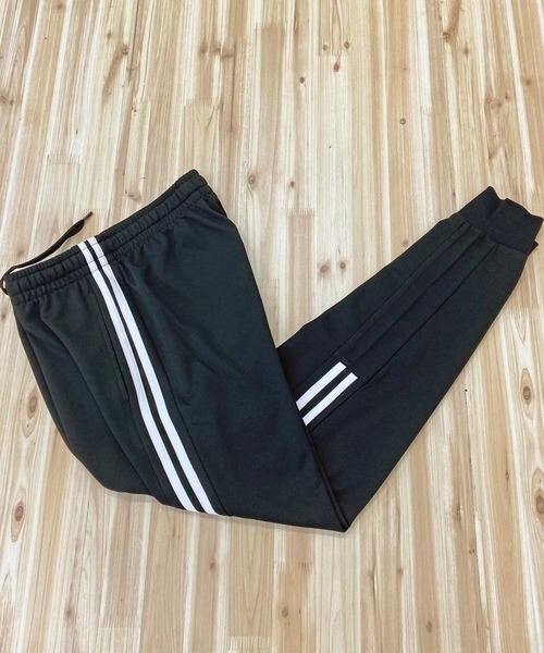 TopIsm(トップイズム)の「無地ライン入り ジャージ素材 ジョガーパンツ(スウェットパンツ・メンズ・ブラック系4/ブラック系3/ブラック系2/ブラック系1/ブラック/ブラック系6/ブラック系5・LL/L/M)」の15枚目の写真
