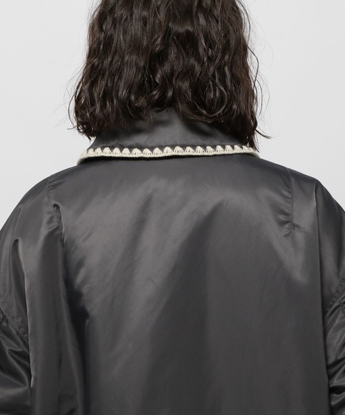 niko and...（ニコアンド）の「ハマグリステッチMA‐1（MA-1・レディース・チャコール/ライトグレー/カーキ・FREE）」の14枚目の写真