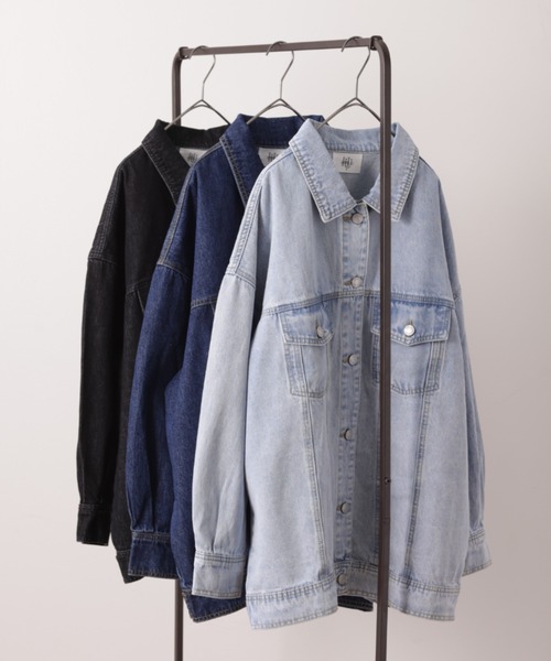オーバーデニムジャケット（デニムジャケット）｜HUG.U（ハグユー）の  