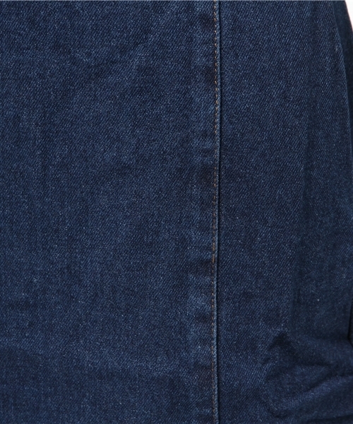 mystic（ミスティック）の「【mystic】デニム裾フリンジ台形スカート（スカート・レディース・ブルー/ネイビー・2/1）」の10枚目の写真