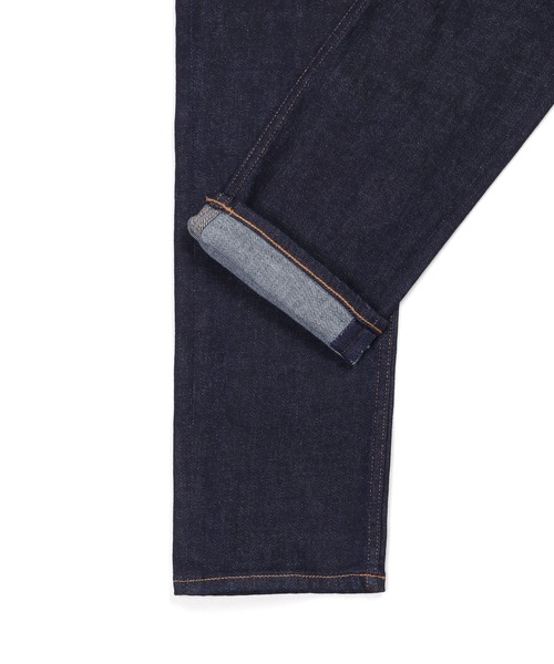The DUFFER of ST.GEORGE(ザダファーオブセントジョージ)の「JAPAN FABRICK JEANS "OW":国産生地 ワンウォッシュ ナチュラルストレッチ スキニーデニム 5ポケットジーンズ(デニムパンツ・メンズ・ダークインディゴブルー・SMALL/MEDIUM/LARGE/X-LARGE)」の8枚目の写真