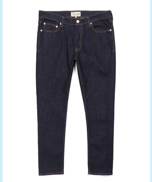 The DUFFER of ST.GEORGE(ザダファーオブセントジョージ)の「JAPAN FABRICK JEANS "OW":国産生地 ワンウォッシュ ナチュラルストレッチ スキニーデニム 5ポケットジーンズ(デニムパンツ・メンズ・ダークインディゴブルー・SMALL/MEDIUM/LARGE/X-LARGE)」の6枚目の写真