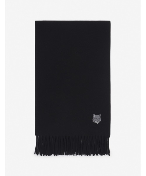 Maison Kitsune(メゾンキツネ)の「BOLD FOX HEAD SCARF(マフラー・メンズ・ブラック/ベージュ系その他/ブルー系その他・U)」の5枚目の写真