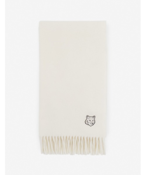 Maison Kitsune(メゾンキツネ)の「BOLD FOX HEAD SCARF(マフラー・メンズ・ブラック/ベージュ系その他/ブルー系その他・U)」の9枚目の写真