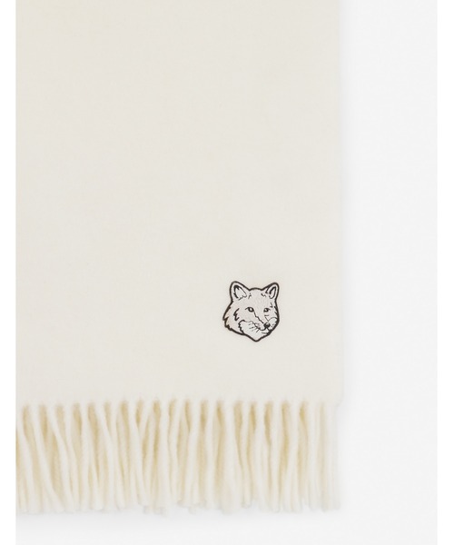 Maison Kitsune(メゾンキツネ)の「BOLD FOX HEAD SCARF(マフラー・メンズ・ブラック/ベージュ系その他/ブルー系その他・U)」の8枚目の写真