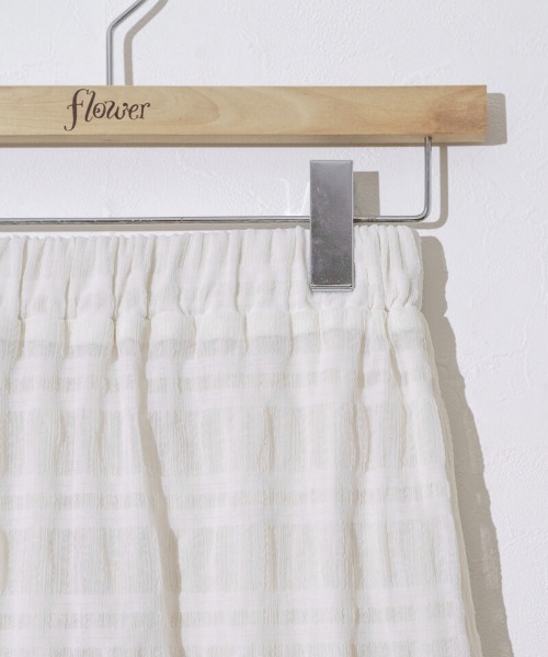 flower（フラワー）の「シアーティアードスカート（スカート・レディース・アイボリー/ブラック・FREE）」の3枚目の写真