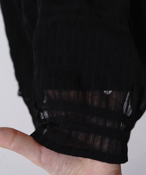 flower（フラワー）の「シアーティアードスカート（スカート・レディース・アイボリー/ブラック・FREE）」の10枚目の写真