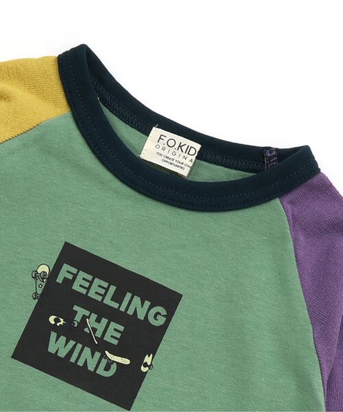 F.O.KIDS（エフオーキッズ）の「Skate raglan pullover（Tシャツ/カットソー・キッズ・ブラック/ネイビー/レインボー・160/140/120/100）」の7枚目の写真
