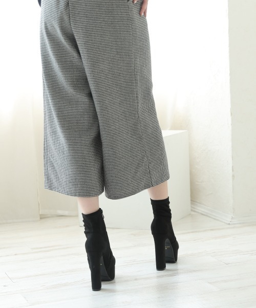 DEMETER【セール】【13.5cmヒール】厚底 ハイヒール ストレッチブーツ（ブーツ）