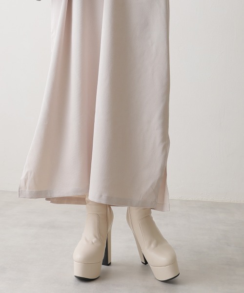 DEMETER【セール】【13.5cmヒール】厚底 ハイヒール ストレッチブーツ（ブーツ）