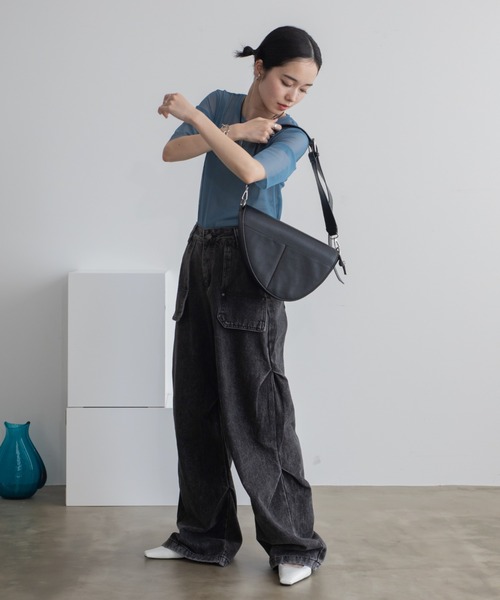 VACANCY(ヴァカンシー)の「トゥキャップストラップミュール(パンプス・レディース・ブラック/ホワイト・LARGE/MEDIUM)」の9枚目の写真