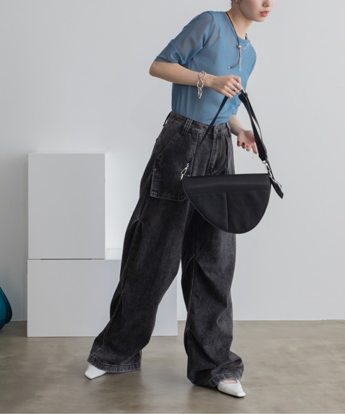 VACANCY(ヴァカンシー)の「トゥキャップストラップミュール(パンプス・レディース・ブラック/ホワイト・LARGE/MEDIUM)」の8枚目の写真