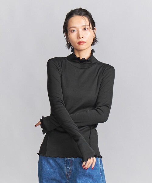BEAUTY&YOUTH UNITED ARROWS（ビューティーアンドユースユナイテッドアローズ）の「メローステッチ タートルネック カットソー（Tシャツ/カットソー・レディース・ライトブルー/ブラック/オフホワイト/イエロー/ライトグレー・FREE）」の8枚目の写真